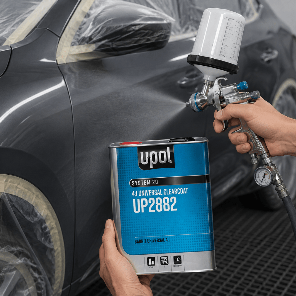 U-POL® SYSTEM 20 UP2882 Universal Clear Coat, 1 gal, 4:1 Mixing