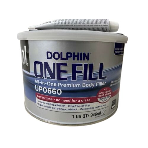 U-POL® DOLPHIN 0660 Premium All-In-One Body Filler, 1 qt Tin