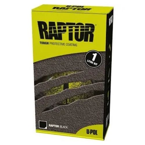 U-POL RAPTOR® UP4801 3:1 National Rule Black Raptor Kit, 1 Liter