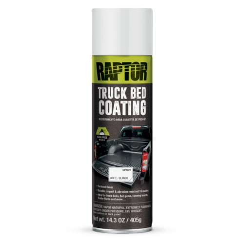 U-POL RAPTOR 4877 1K White Bedliner Aerosol, 14.3 oz