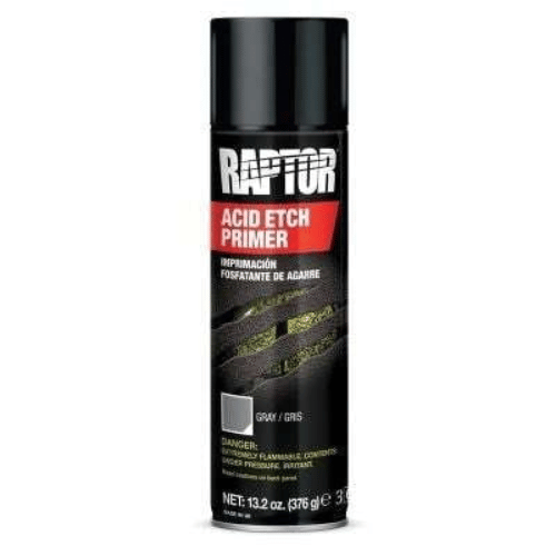 U-POL RAPTOR UP5023 1K Acid Etch Primer, 13.2 oz Aerosol Can, Gray