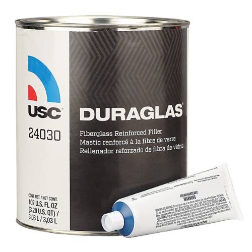 USC DURAGLAS 24030 Dark Green Short Strand Body Filler, Gallon