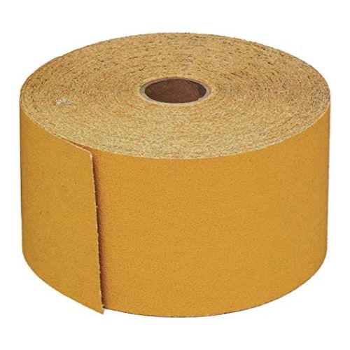 USC Gold Pro 087105 40 Grit PSA Abrasive Sheet Roll, 2.75 in x 25 yd - VirtuColor Supply