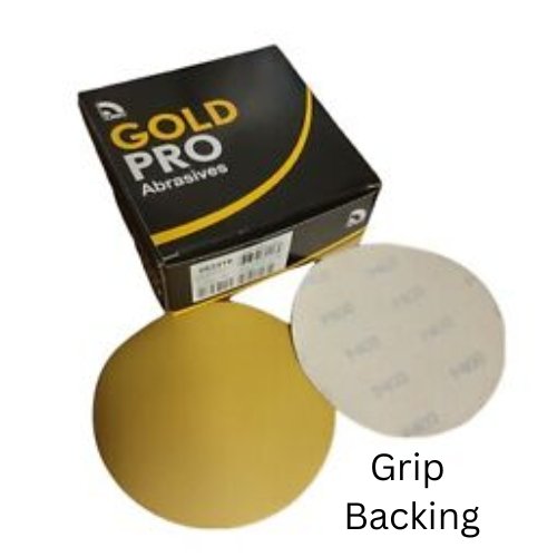 USC Gold Pro 120 Grit 6" Grip Sanding Disc 082408, 50 per Box - VirtuColor Supply