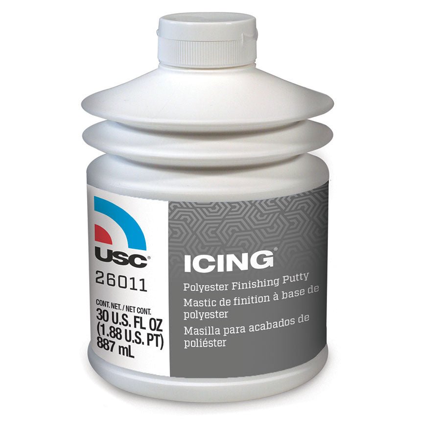 USC® Icing 26011 Polyester Finishing Putty, 30 oz Pumptainer - VirtuColor Supply