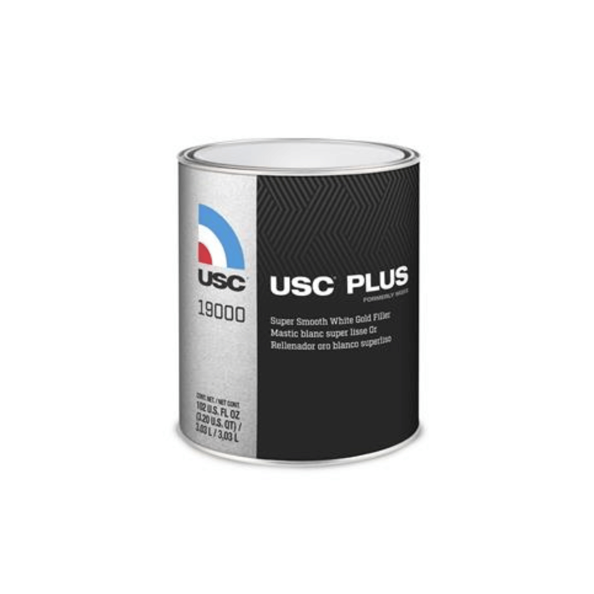 USC® PLUS 19000 Premium Lightweight Body Filler, 1 gal, White - VirtuColor Supply
