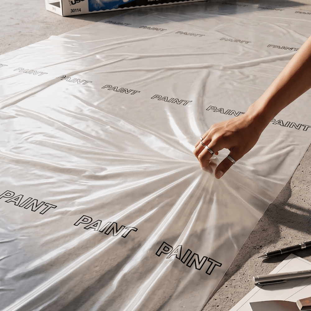 USC Shark Skin 36117 Premium HDPE Plastic Sheeting, 20 x 350 ft L