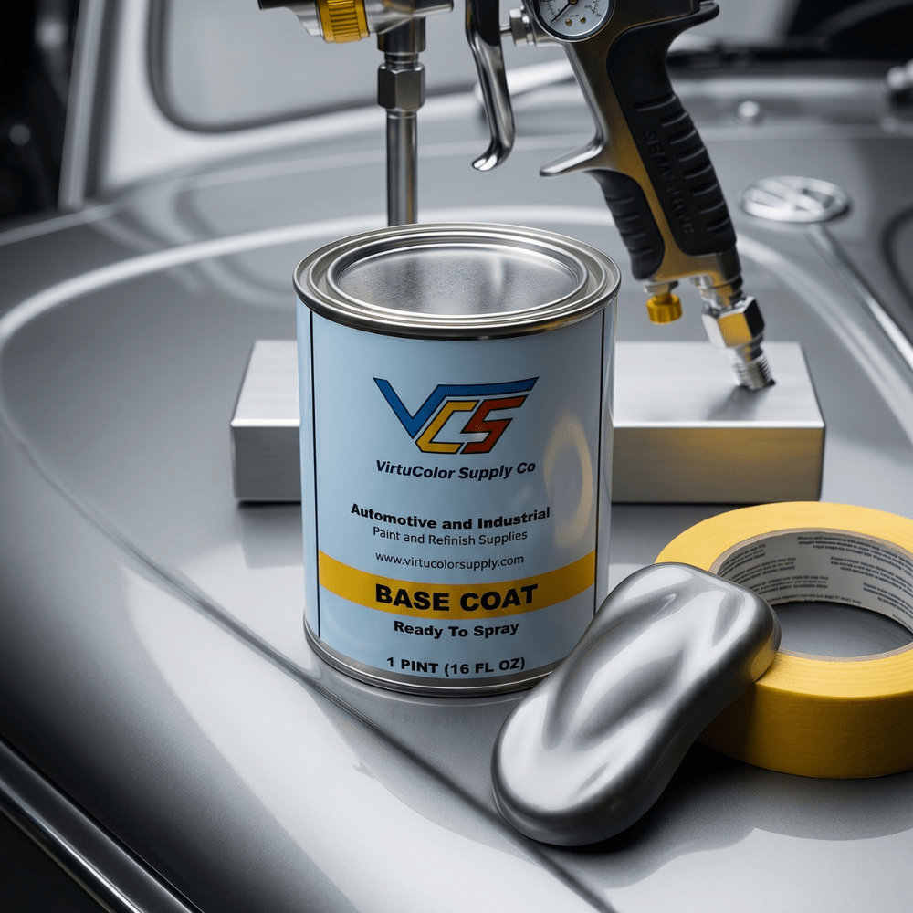 Volkswagen LA7W/8E Reflex Silver Metallic Low VOC Basecoat Paint