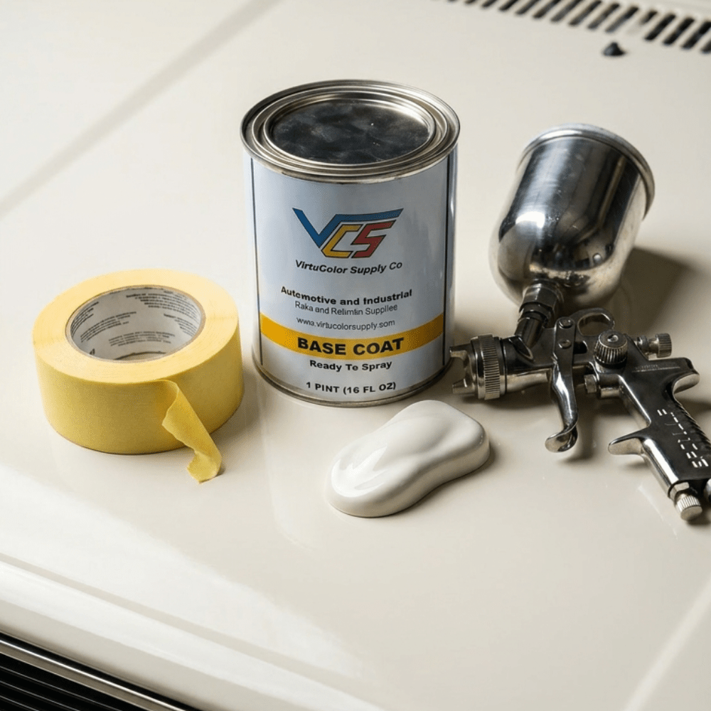 Volkswagen LB9A Candy White Low VOC Basecoat Paint