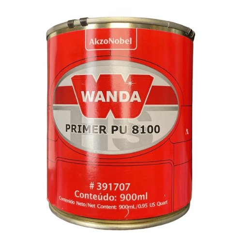 WANDA 391707 8100 Series 2K Gray Polyurethane Primer, 1 L - VirtuColor Supply