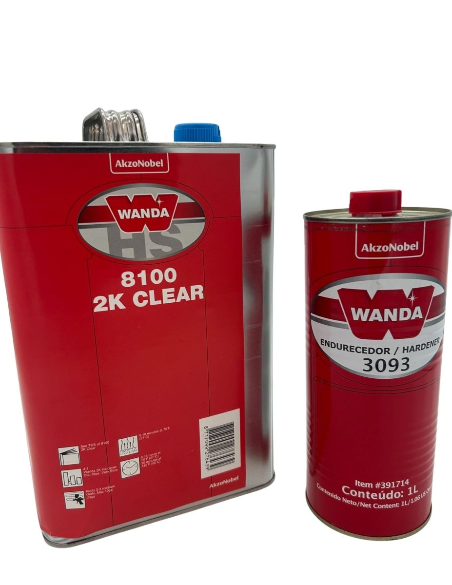 Wanda 8100 Urethane Clearcoat Kit with 3093 fast Hardener | Clearance Item